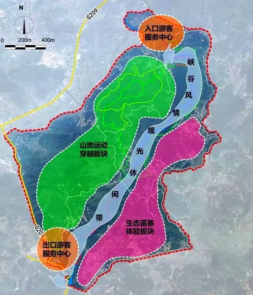 古苗河峡谷地形图